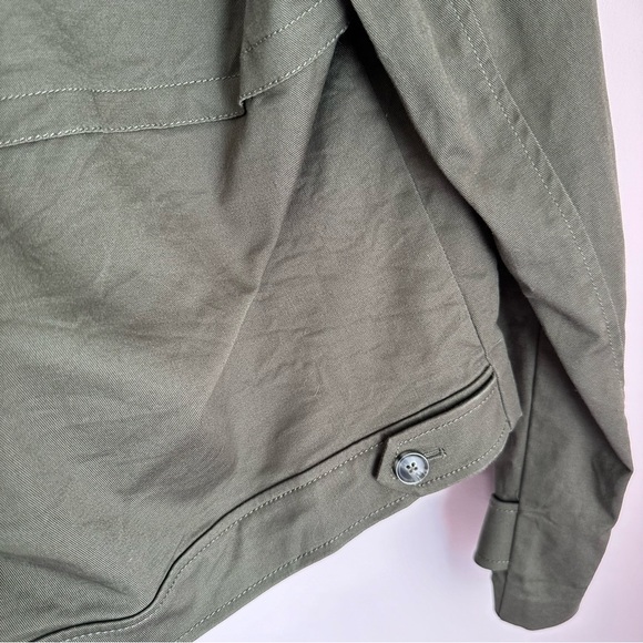 Lord & Taylor Army Green Open Front Fashion Jacket Size Medium - Picture 8 of 12